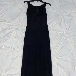Black fitted dress
